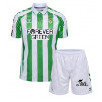 Camisa de Futebol Real Betis Equipamento Principal Infantil 2024-25 Manga Curta (+ Calças curtas)
